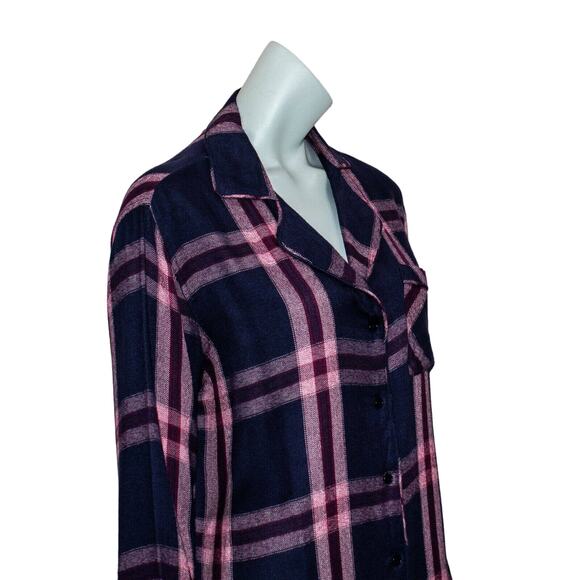 Rails Plaid Sleep Shirt Admiral Cranberry Melange Size XS - Picture 10 of 10
